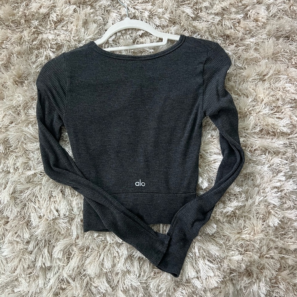 Alo Cover Long Sleeve Gray Size S